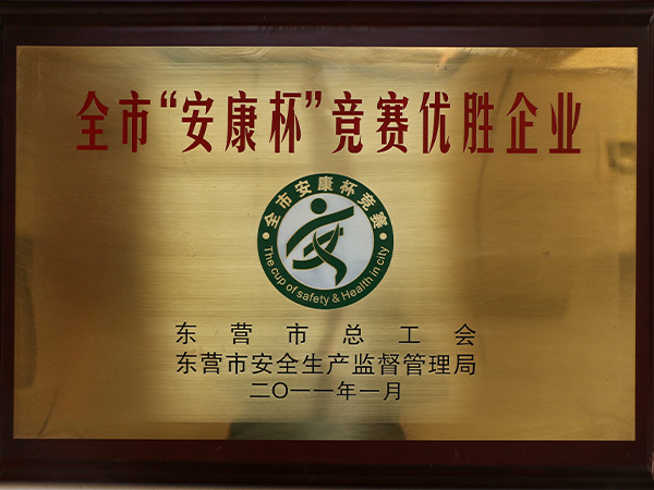 2011年1月全市安康杯较量优胜企业